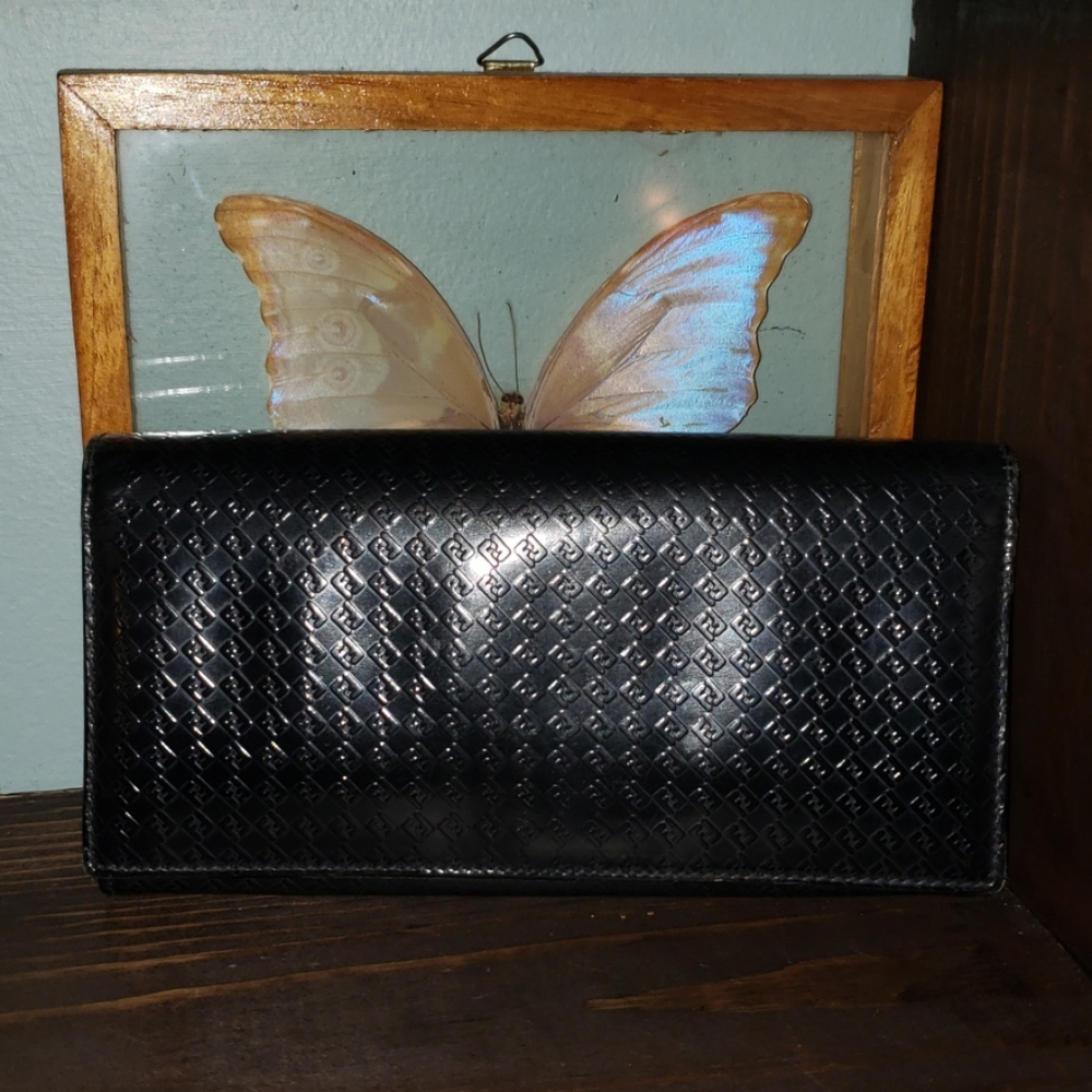 Authentic Fendi Leather Zucca Snap Wallet
